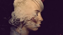 Woman smoke smoking blondes