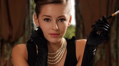 Woman smoking Keeley Hazell