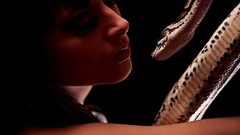 Woman snakes