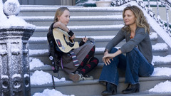 Woman snow stairways Michelle