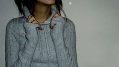 Woman snowflakes smiling hoodies