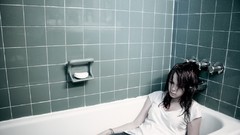Woman soap bath bathroom wet Depression brunettes bathtubs Zara 