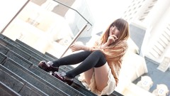 Woman socks asians skirts upskirt miniskirts momoka Nishina