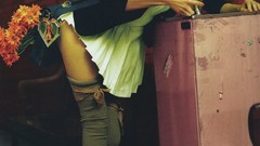 Woman socks legs brunettes