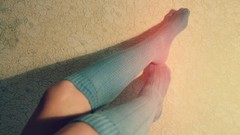 Woman socks legs knee socks body parts