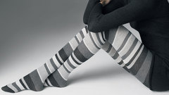 Woman socks striped legwear