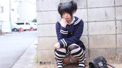 Woman socks upskirt asians