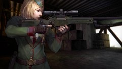 Woman soldiers sniper artwork