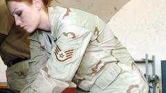 Woman soldiers uniforms military