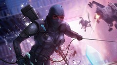 Woman soldiers weapons Chopper