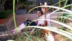 Woman spice and wolf models animal ears cosplay Holo The Wise 