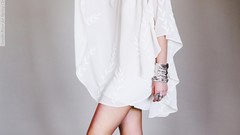 Woman spring cleaning blondes models Camille Rowe