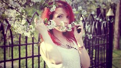 Woman spring redheads
