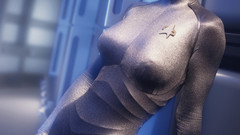 Woman Star Trek Jeri Ryan blondes catsuits Star Trek Voyager 