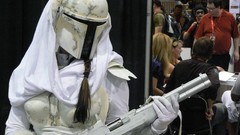 Woman star wars boba fett cosplay