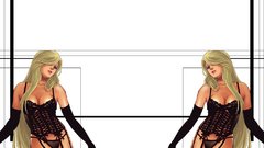 Woman stockings artwork