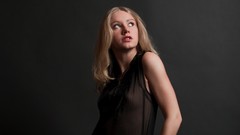 Woman stockings blondes models curly hair teen ella garter 