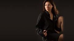 Woman stockings brunettes