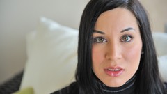 Woman stockings brunettes high heels Valentina