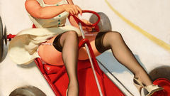 Woman stockings brunettes pinups