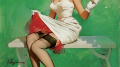 Woman stockings brunettes squirrels pinups