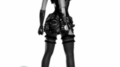 Woman stockings gas masks