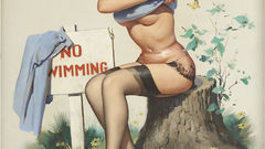 Woman stockings pinups