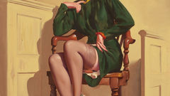 Woman stockings pinups