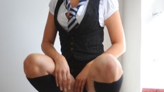 Woman stockings schoolgirls St