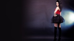 Woman stockings skirts brunettes high heels