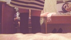 Woman stockings striped clothing