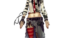 Woman stockings tie artwork