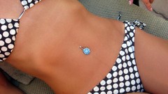 Woman stomach body bikini