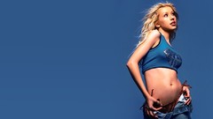 Woman stomach Celebrity Christina Aguilera Actress blondes 