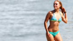 Woman stomach Celebrity wet Beaches Actress blondes annasophia 