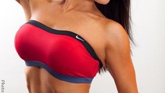 Woman stomach navel legs muscles lingerie bodybuilding fitness 