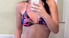 Woman stomach navel lingerie fitness boobs abs