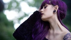 Woman stomach tattoos boobs