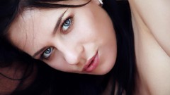 Woman stretching faces Aprilia