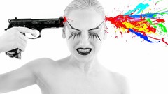 Woman suicide artistic