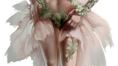 Woman suit concept art artwork