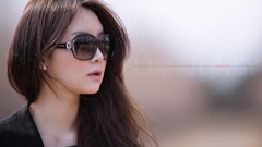 Woman sunglasses asians