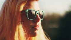 Woman sunglasses blondes