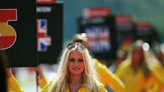 Woman sunglasses blondes formula one Grid Girls