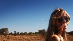 Woman sunglasses blondes Ksenia Sukhinova