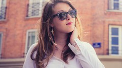 Woman sunglasses blondes models