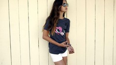 Woman sunglasses brunettes