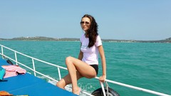 Woman sunglasses brunettes anna sbitnaya ukrainian