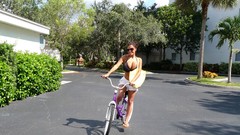 Woman sunglasses brunettes models boobs huge boobs bikini top 