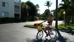 Woman sunglasses brunettes models boobs huge boobs bikini top 